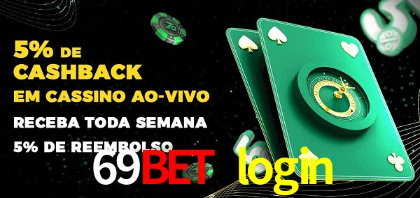 Promoções do cassino ao Vivo 69bet login